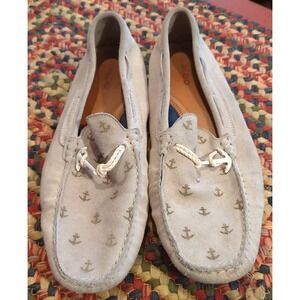 Aldo Anchor Loafers , Men's 11 Beige Suede Leather Driving Slip On